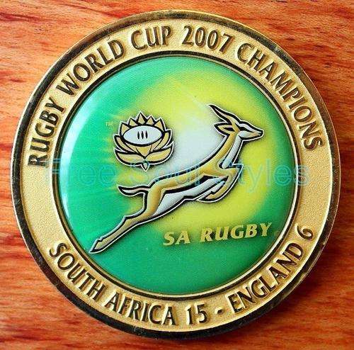 2007 Rugby World Cup Winners Medallion