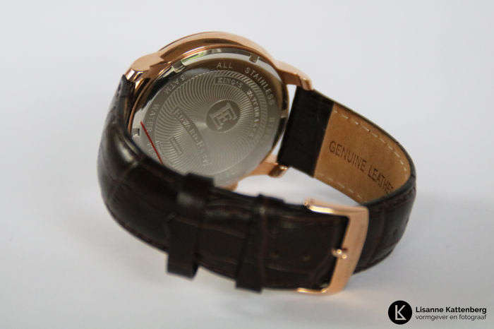 New £395 RRP Edward East ROSE GOLD WORLDTIMER Mens Black Leather Watch