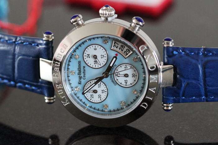 Retail - R12,493.80: 2018 Collection! Krug Baumen Men/Women Couture Chrono Diamond Watch