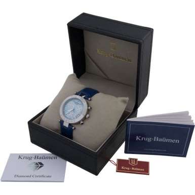 Retail - R12,493.80: 2018 Collection! Krug Baumen Men/Women Couture Chrono Diamond Watch