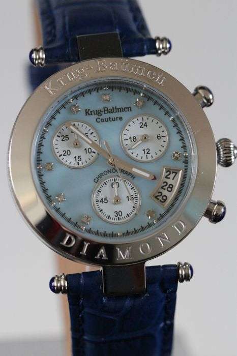Retail - R12,493.80: 2018 Collection! Krug Baumen Men/Women Couture Chrono Diamond Watch
