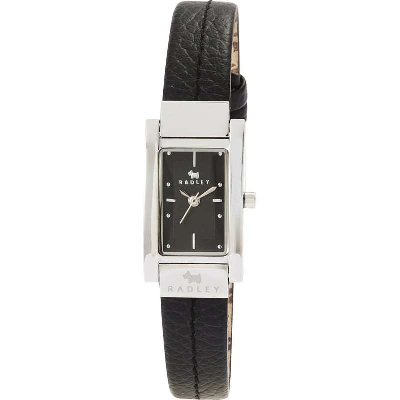Radley London Ladies Stitched Black Leather Strap Watch