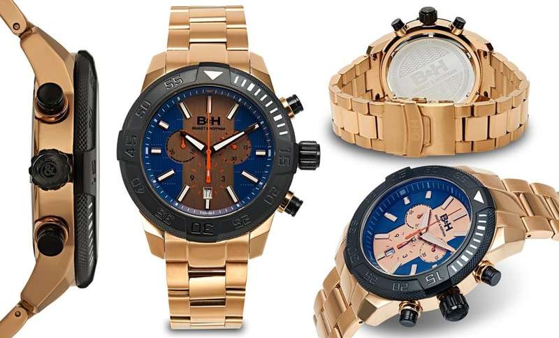 Brandt & Hoffman 47mm SWISS Gentleman's Chronograph Butler Men Watch /RETAILS @ $1,665.00 ( R19,675)