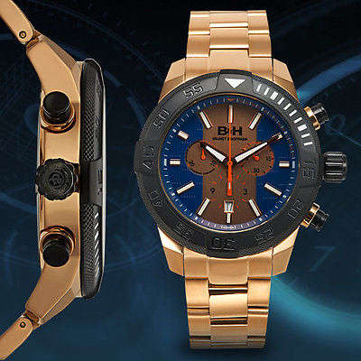 Brandt & Hoffman 47mm SWISS Gentleman's Chronograph Butler Men Watch /RETAILS @ $1,665.00 ( R19,675)