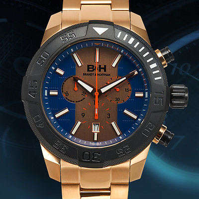 Brandt & Hoffman 47mm SWISS Gentleman's Chronograph Butler Men Watch /RETAILS @ $1,665.00 ( R19,675)