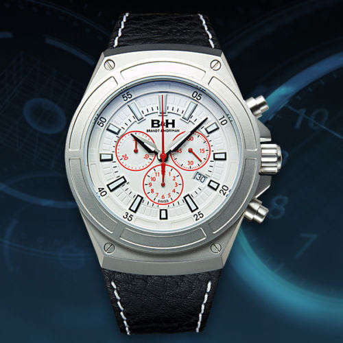 Brandt & Hoffman Sleek, low-key design Swiss Chronograph Deacon Men Watch /RETAILS @ $2,300(R27,187)