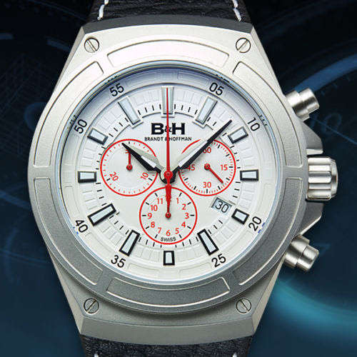 Brandt & Hoffman Sleek, low-key design Swiss Chronograph Deacon Men Watch /RETAILS @ $2,300(R27,187)