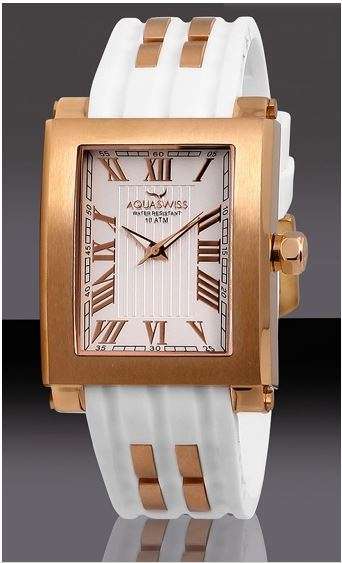 **Brand New**Aquaswiss Tanc G Unisex Black Dial Resin Band Watch Swiss Made Retail: $1200 /R14190