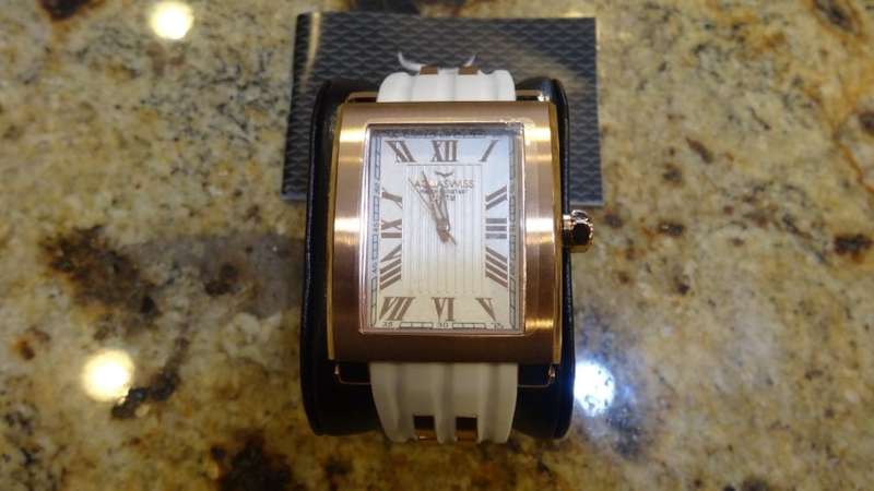 **Brand New**Aquaswiss Tanc G Unisex Black Dial Resin Band Watch Swiss Made Retail: $1200 /R14190