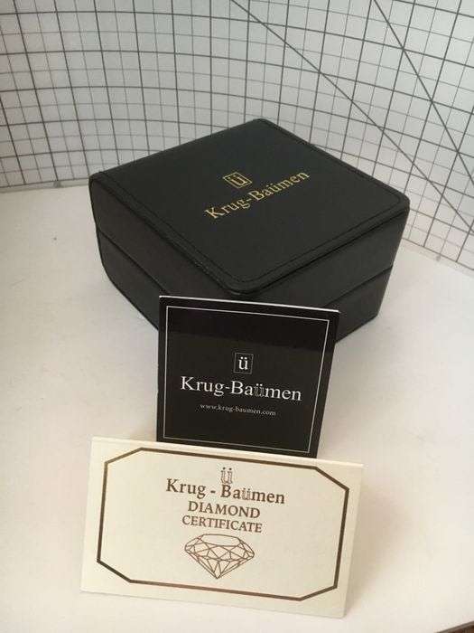 Retails @ £605/ R10,000 Krug Baumen LADIES Regatta 4X Genuine Diamond White Dial Two Tone Watch