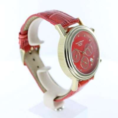 Retail: R14,000 Krug-Baumen Enterprise 8 Genuine Diamonds Red-Gold Dial chronograph Watch