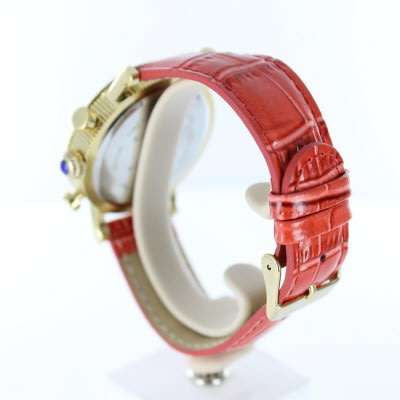 Retail: R14,000 Krug-Baumen Enterprise 8 Genuine Diamonds Red-Gold Dial chronograph Watch