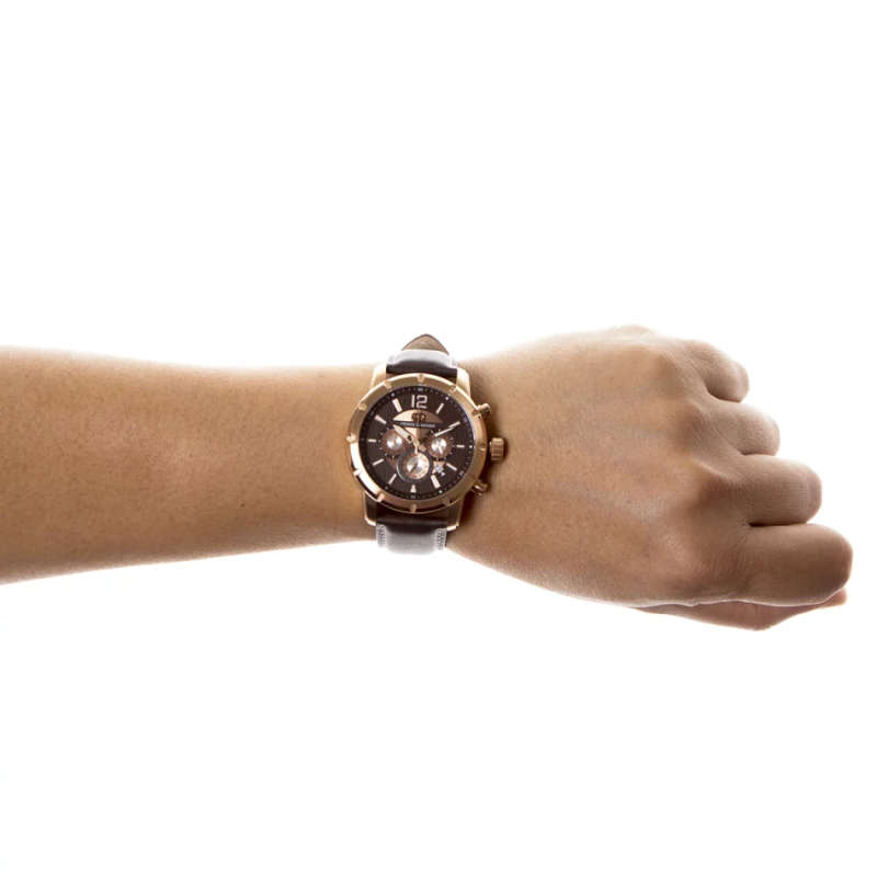 Pierre Bernard Men s Steeplechase Chronograph Watch Genuine Leather Superluminova bobshop .za