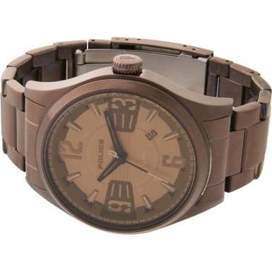 POLICE MEN'S 45MM STAINLESS STEEL BAND IP STEEL CASE QUARTZ WATCH