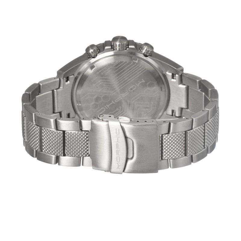 @ R12,821.77 Morphic M17 Series MPH1701 Men's Chronograph Silver Bracelet Watch w/ Date