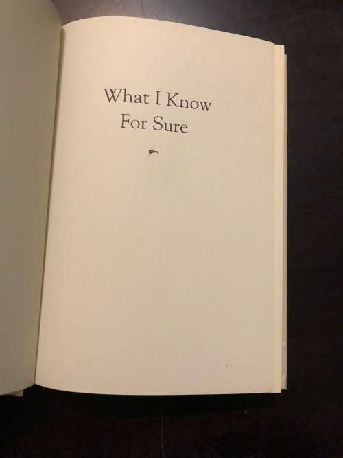 What i know for sure - Oprah Winfrey