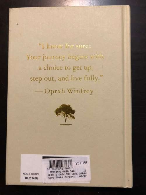 What i know for sure - Oprah Winfrey
