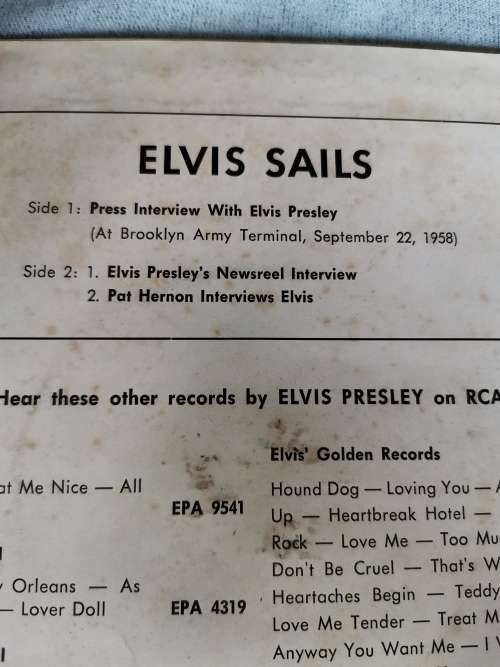 Elvis Sails - Vinyl
