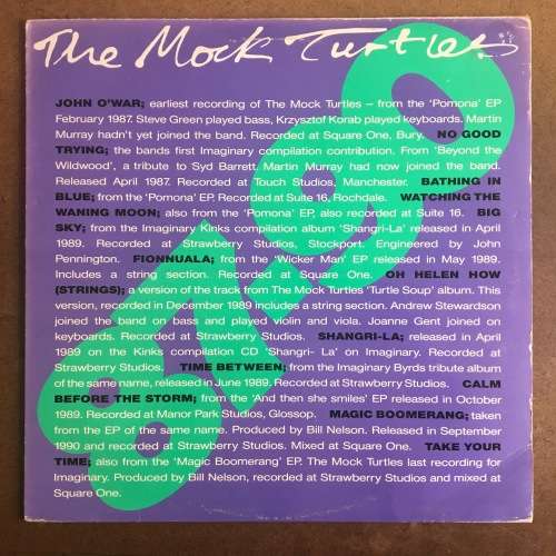 the Mock Turtles - 87-90 LP/Compilation (1991 UK Import) VG/VG