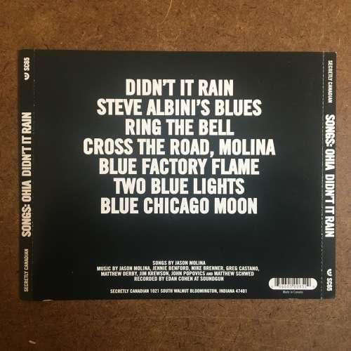 Songs: Ohia - Didn't It Rain CD/Album (2002 US Import) VG