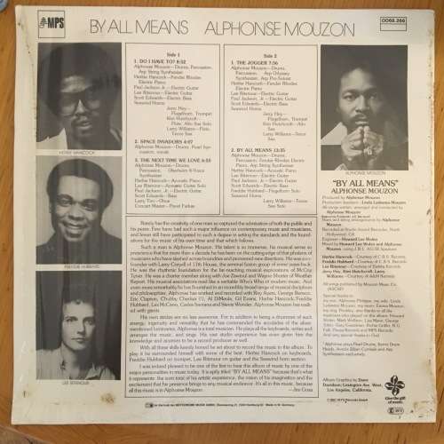 Alphonse Mouzon/Herbie Hancock/Freddie Hubbard etc. - By All Means LP/Album (1981 German Import) VG+