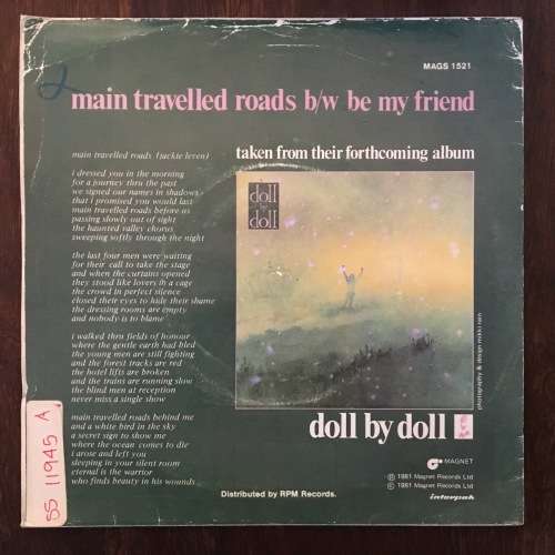Doll By Doll - Main Travelled Roads 7`/single (1981 SA press) VG/G+