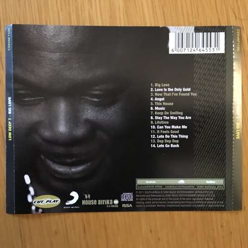 Low Deep T - Big Love CD/Album (2011 SA press) Exc