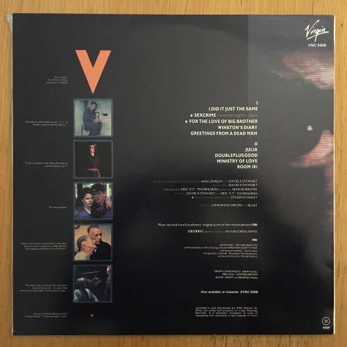 Eurythmics - 1984 (For the Love of Big Brother) LP/Album (1984 SA press) VG+/VG+