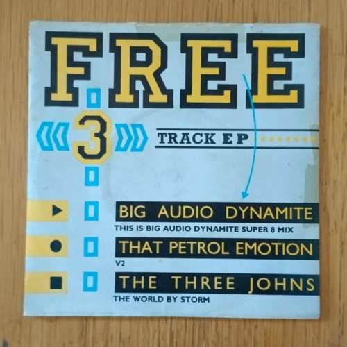 B.A.D./That Petrol Emotion/The Three Johns - 3-Track EP 7`/EP (1986 UK import) VG/VG