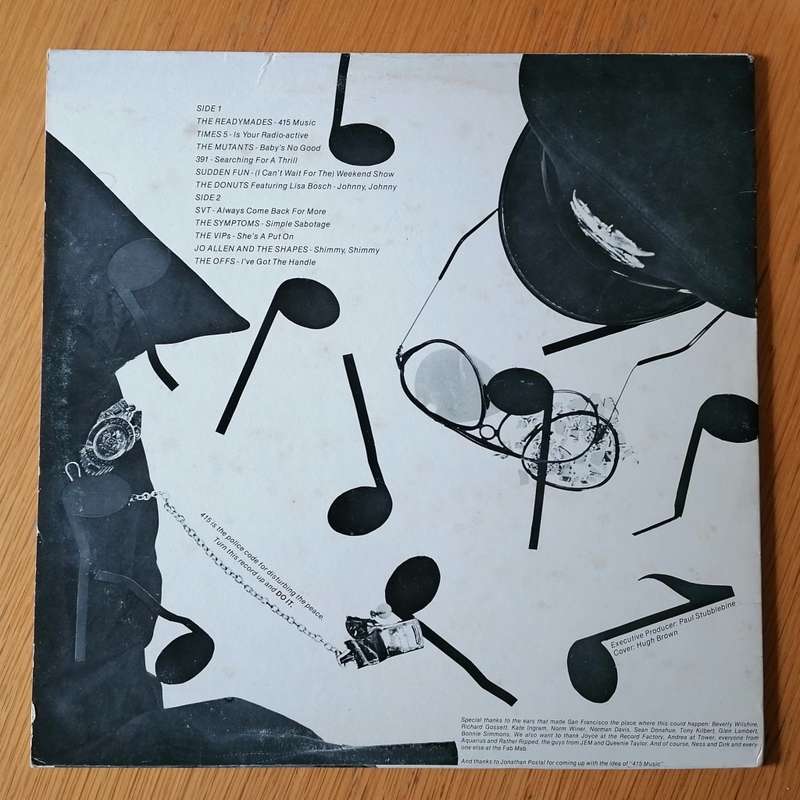 Various - 415 Music LP/Compilation (1980 US import) VG+/VG+ [punk/new wave]