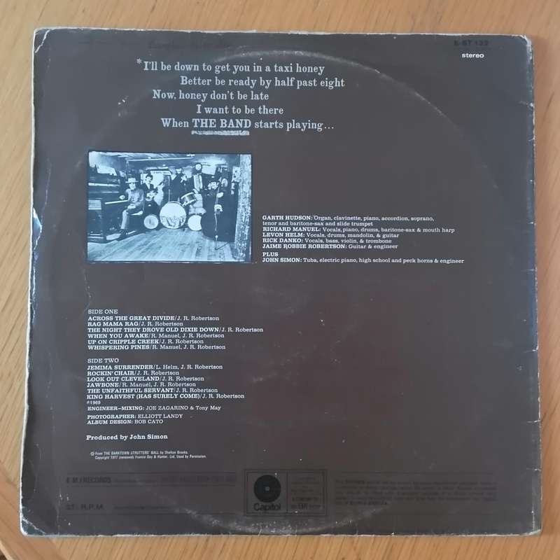 The Band (self-titled) LP/Album (1970 UK import) VG-/VG-