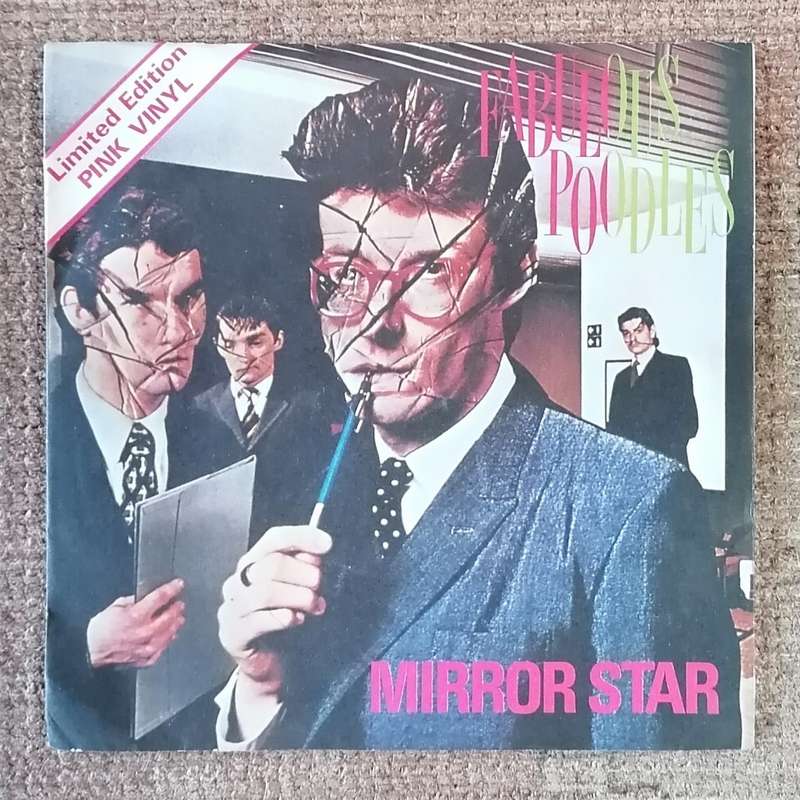 Fabulous Poodles - Mirror Star 7`/single (1978 UK import pink vinyl) VG/VG+