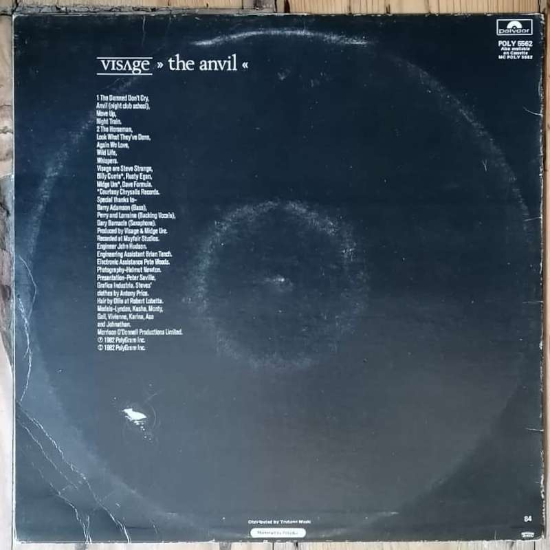 Visage - The Anvil LP/Album (1982 SA press) VG+/VG