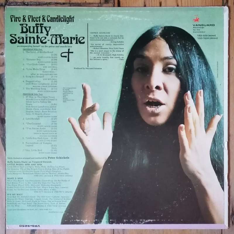 Buffy Sainte-Marie - Fire & Fleet & Candlelight LP/Album (1968 US import) VG+/VG