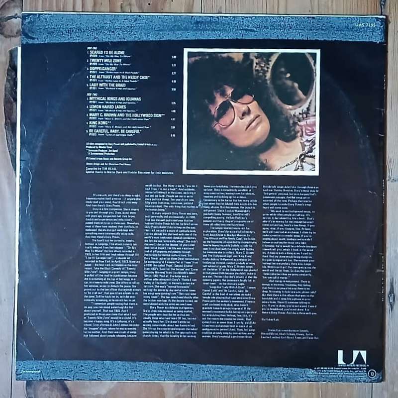 Dory Previn - One AM Phonecalls LP/Album (1977 SA press) VG/G+