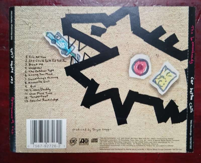 Lemonheads - Car Button Cloth CD/Album (1996 Australian import) VG/VG+