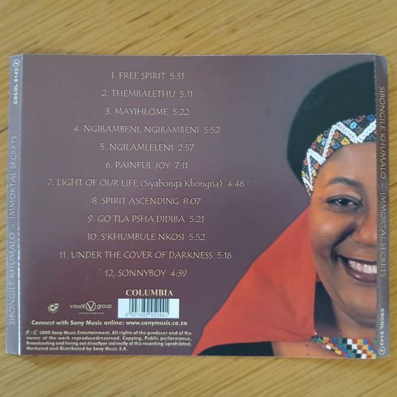 Sibongile Khumalo - Immortal Secrets CD/Album (2000 SA press) Exc/VG+