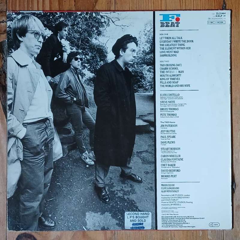 Elvis Costello & the Attractions - Punch the Clock LP/Album (1983 UK import) VG+/VG
