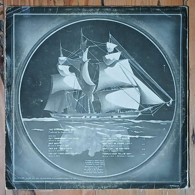 The O`Jays - Ship Ahoy LP/Album (1973 SA press) VG-/VG-