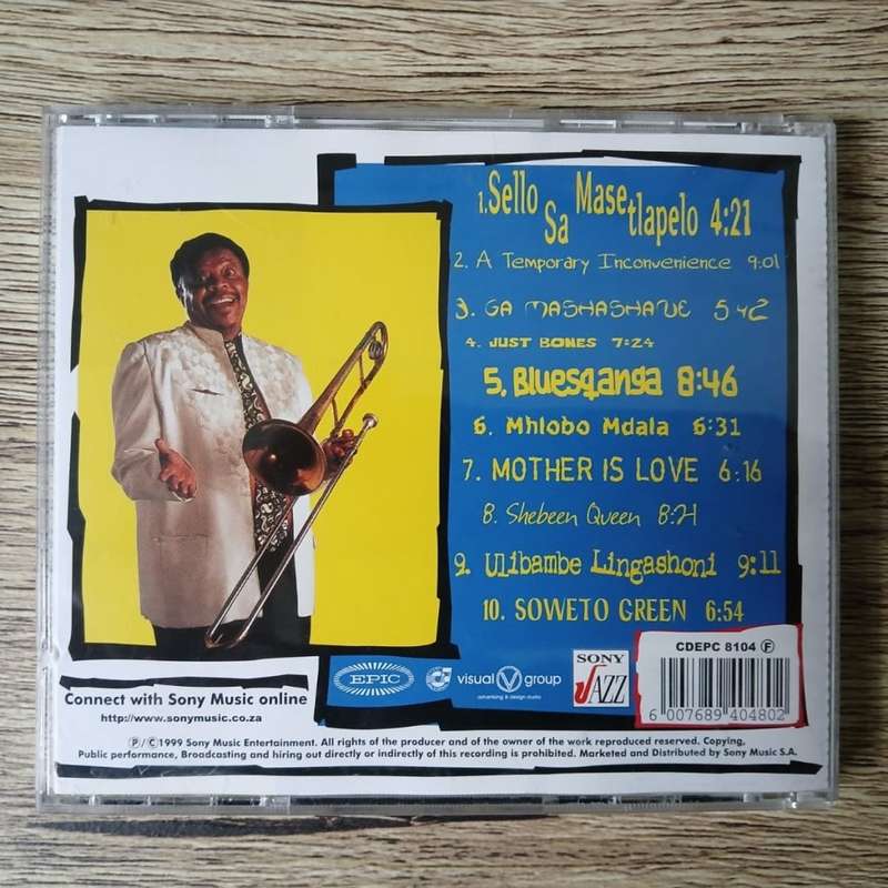 Jonas Gwangwa - A Temporary Inconvenience CD/Album (1999 SA press) VG+/VG+