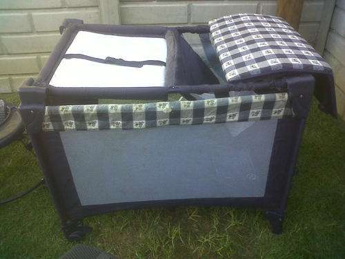Second hand baby fold-up camp-cot