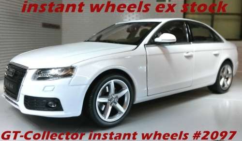 Audi A4 2008 white 1/24 Welly NEW+boxed  #2097 instant wheels