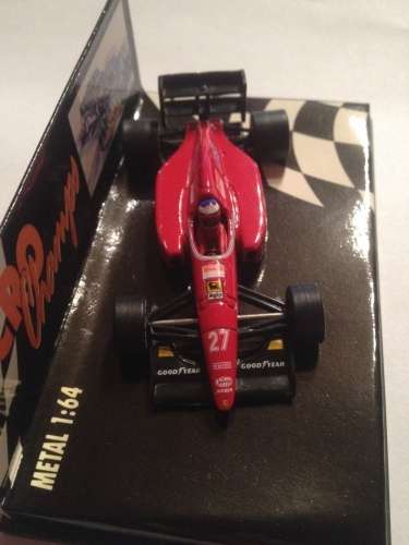 Ferrari F1 F92A no.27 1992 J. Alesi 1/64 Minichamps NEW+boxed  #6406 instant wheels