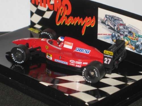 Ferrari F1 F92A no.27 1992 J. Alesi 1/64 Minichamps NEW+boxed  #6406 instant wheels