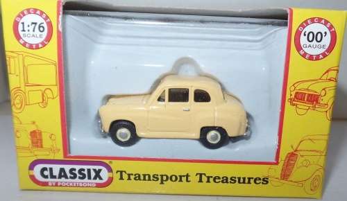 Austin A35, 2-door 1956 yellow 1/76 Classix NEW+boxed #7617 instant wheels