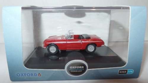 MG B Roadster 1964 red 1/76 OXFORD NEW+boxed  #7608 instant wheels