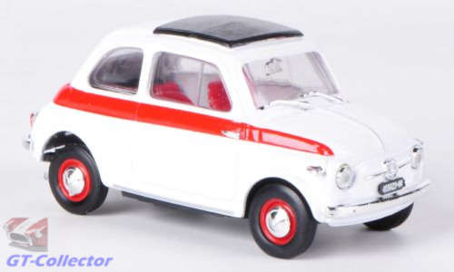 Fiat 500 Sport 1959 white 1/43 Brumm NEW+boxed #4136 instant wheels