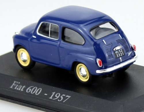 Fiat 600 1957 blue 1/43 IXO NEW+boxed #4138 instant wheels