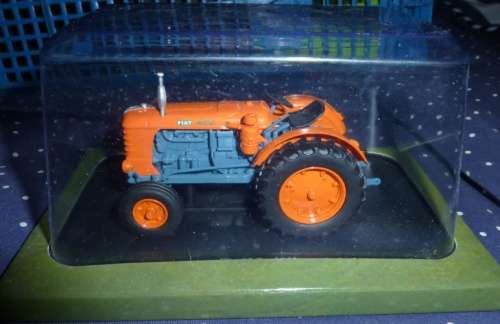 Fiat R 80 tractor 1961 orange 1/43 UH NEWinBlister  #4141 instant wheels