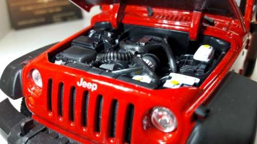 Jeep Wrangler Rubicon 2007 red 1/24 Welly NEW+boxed  #2020 instant wheels